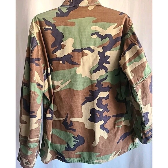 Authentic Air Force Woodland Fatigue Shirt Military Thrifted Streetwear ROTC - Picture 5 of 9